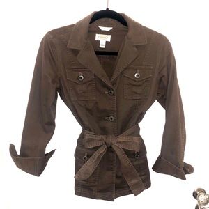 Talbots Brown Utility Jacket
